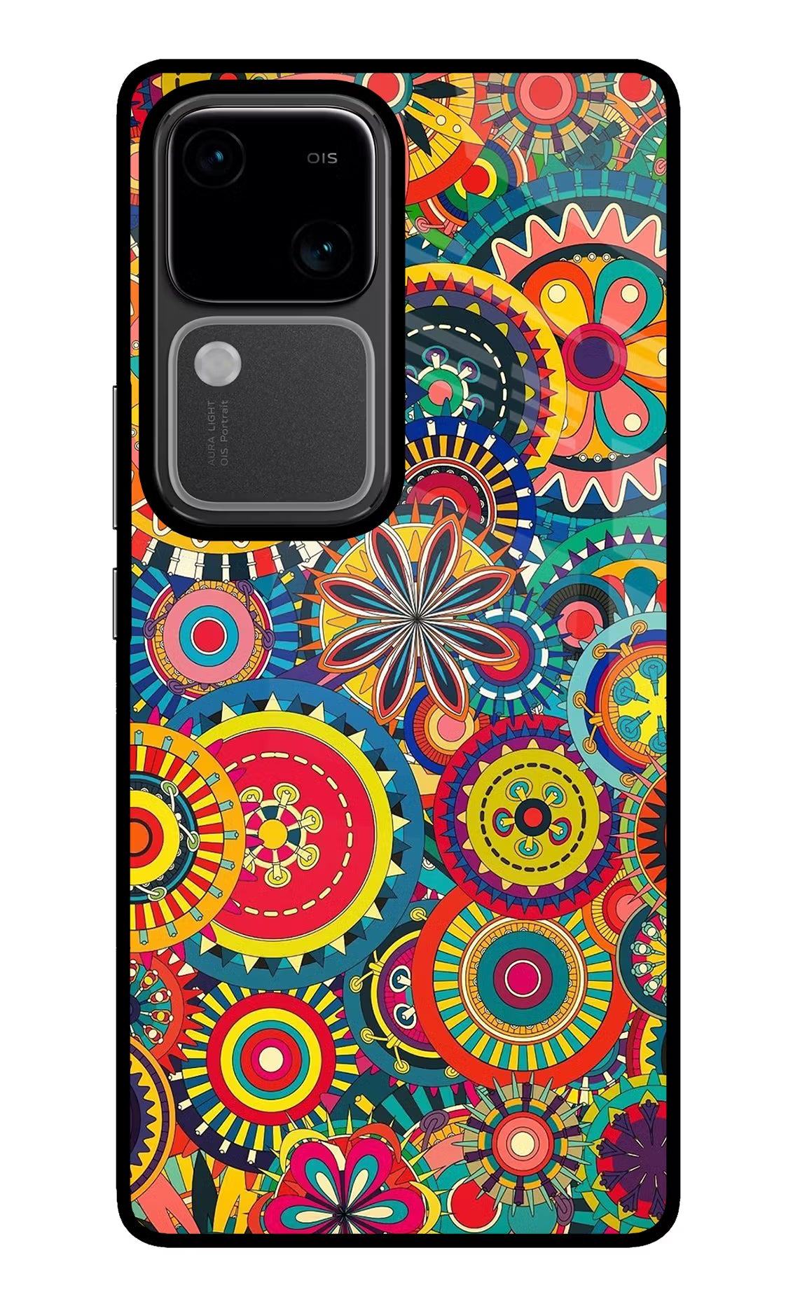 Gol Gol Art Vivo V30 5G Glass Case Back Cover by Casekaro