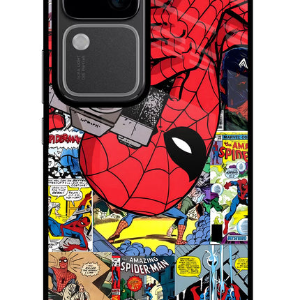 Spider Man Vivo V30 5G Glass Case