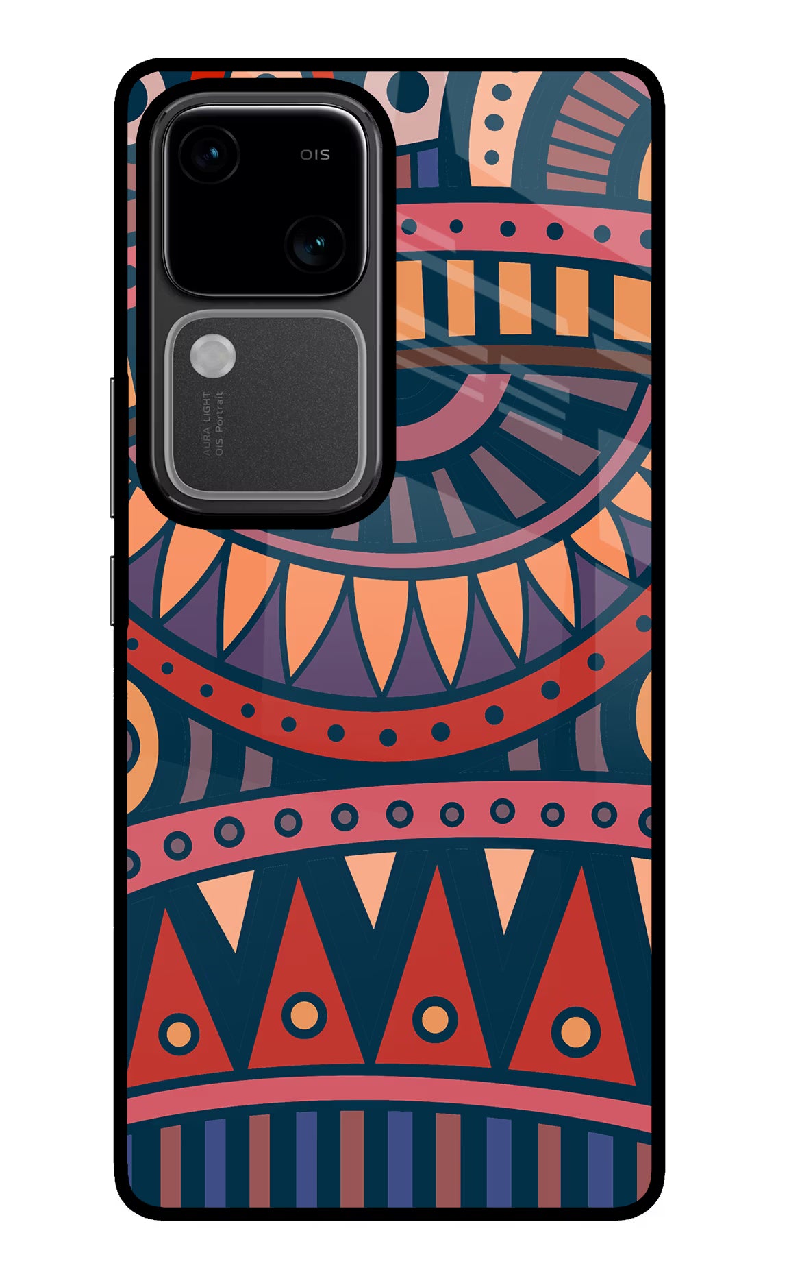 African Culture Design Vivo V30 5G Glass Case