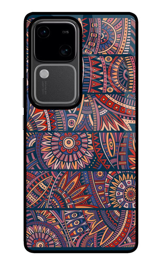 African Culture Design Vivo V30 5G Glass Case