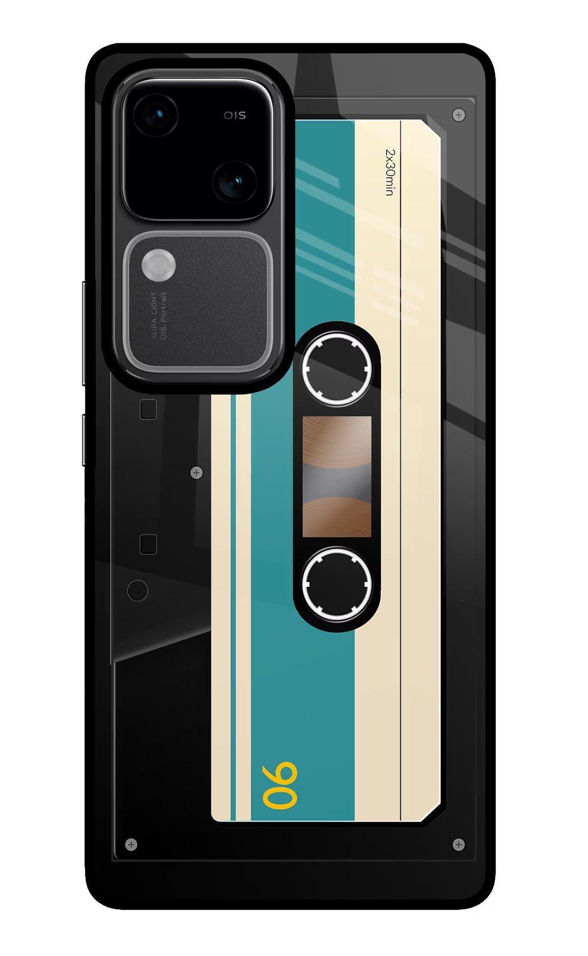 Cassette Vivo V30 5G Glass Case Back Cover by Casekaro