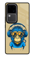 Monkey Headphone Vivo V30 5G Glass Case