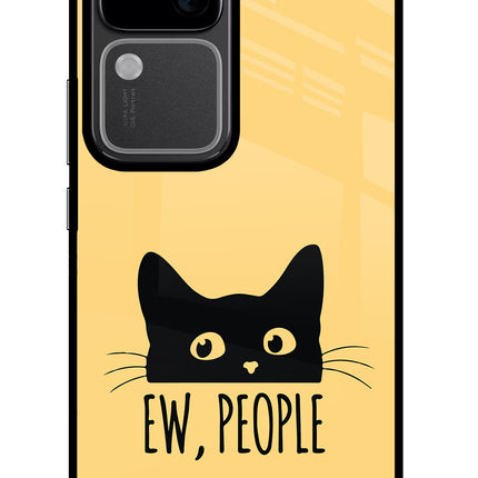 Ew People Catitude Vivo V30 5G Glass Case