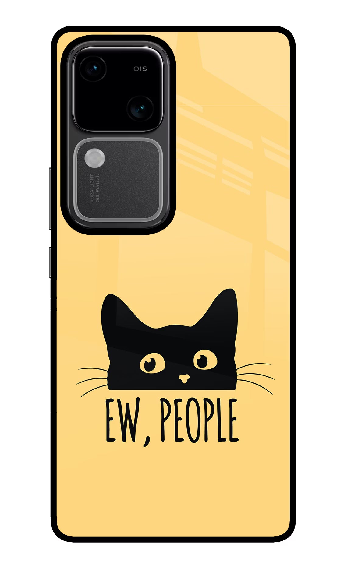 Ew People Catitude Vivo V30 5G Glass Case