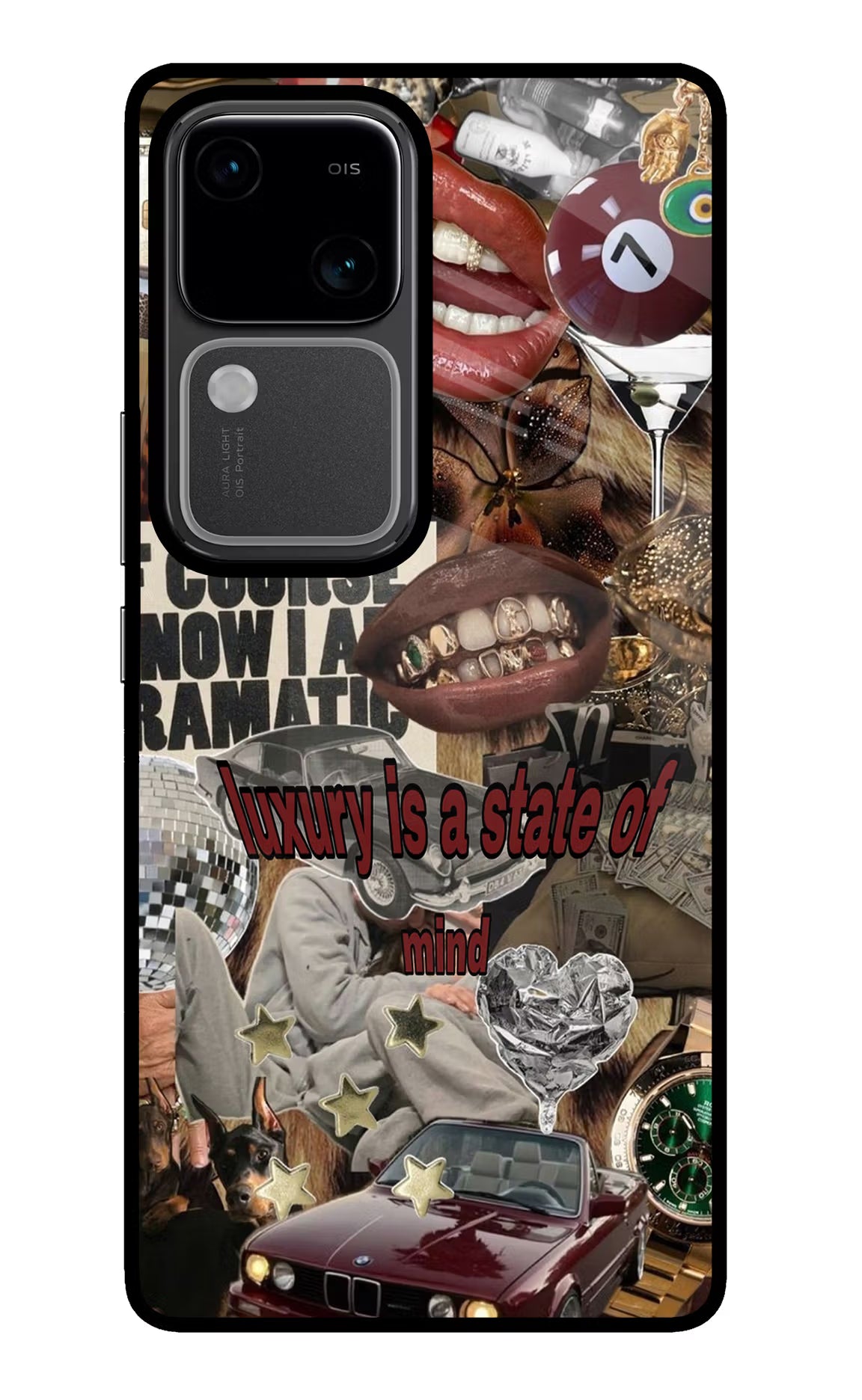 Luxury Vivo V30 5G Glass Case Back Cover by Casekaro