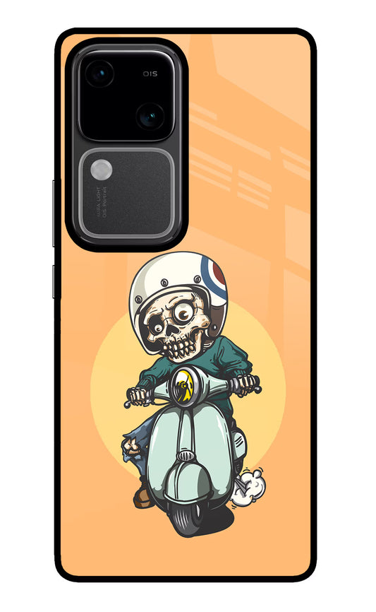 Undead Biker Vivo V30 5G Glass Case