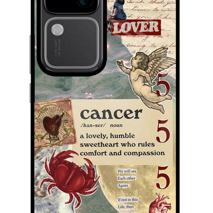 Cancer Zodiac Vivo V30 5G Glass Case