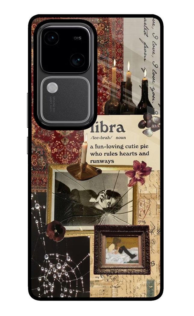 Libra Zodiac Vivo V30 5G Glass Case