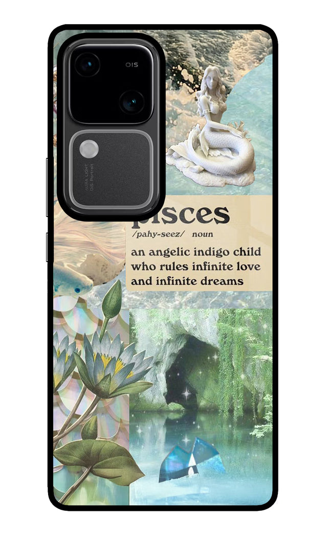 Pisces Zodiac Vivo V30 5G Glass Case
