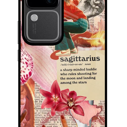 Sagittarius Zodiac Vivo V30 5G Glass Case
