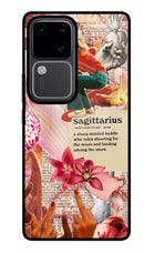 Sagittarius Zodiac Vivo V30 5G Glass Case