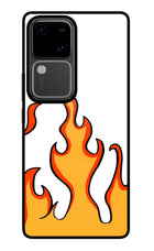 Fired Up – White Vivo V30 5G Glass Case