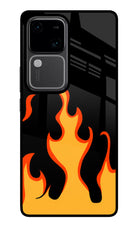 Fired Up – Black Vivo V30 5G Glass Case