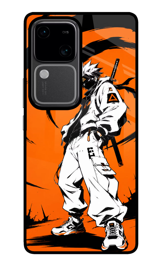 Street Samurai  Vivo V30 5G Glass Case