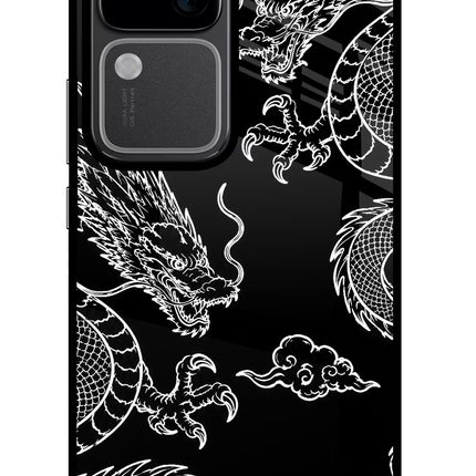 Twin Dragons Vivo V30 5G Glass Case