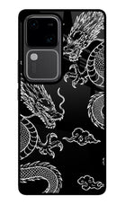 Twin Dragons Vivo V30 5G Glass Case