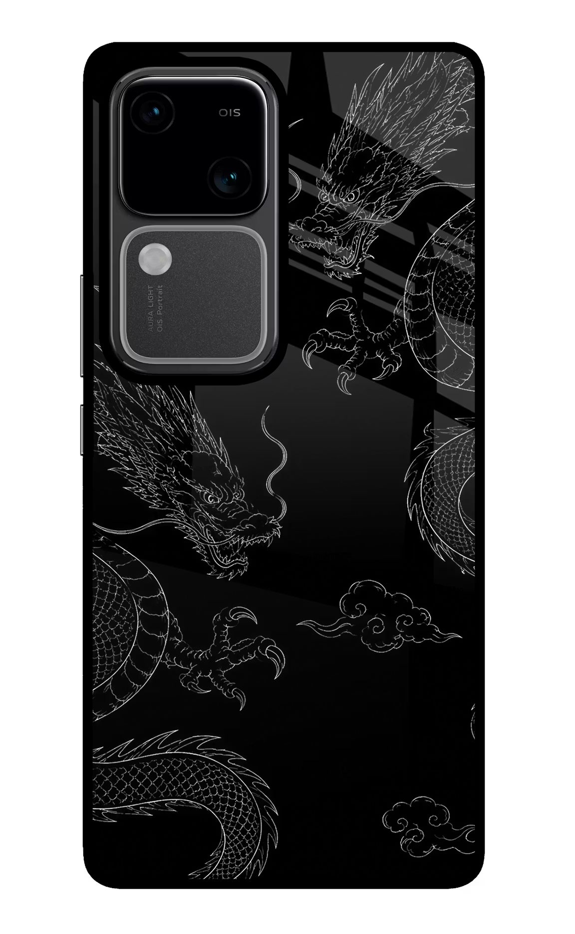 Twin Dragons Vivo V30 5G Glass Case