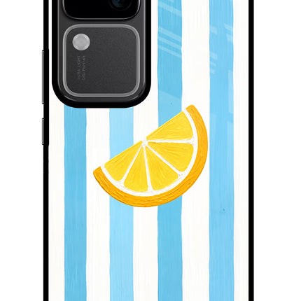 Summer Lemon Vivo V30 5G Glass Case