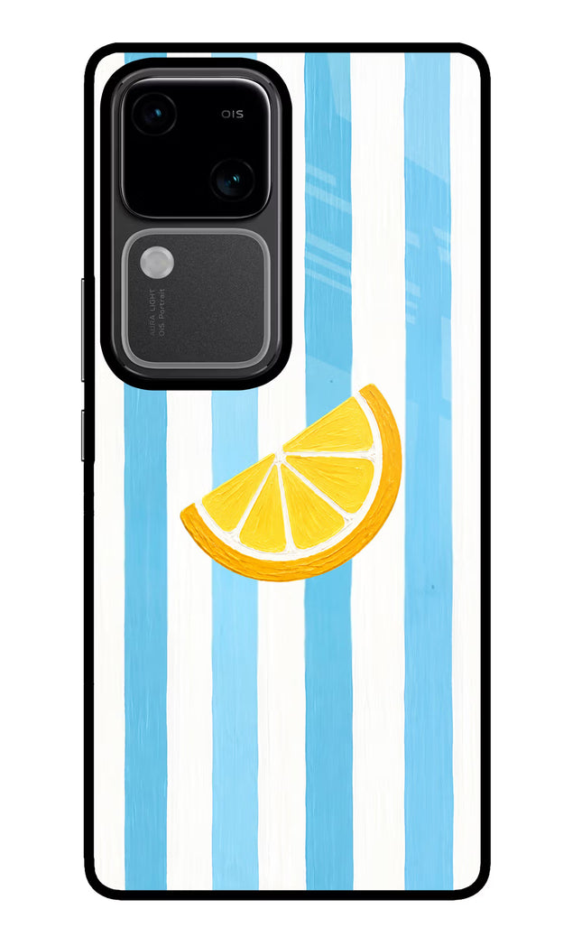 Summer Lemon Vivo V30 5G Glass Case