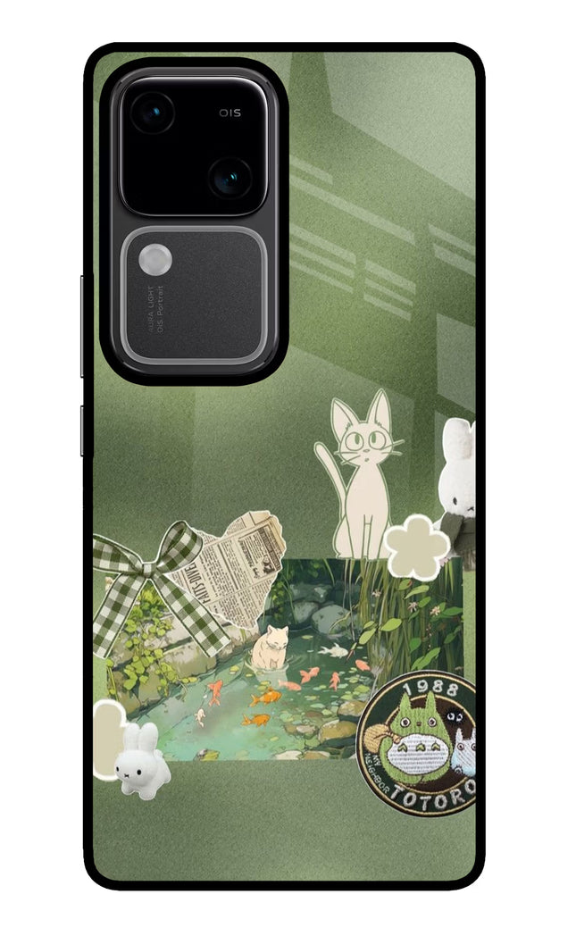 Aesthetic anime Vivo V30 5G Glass Case