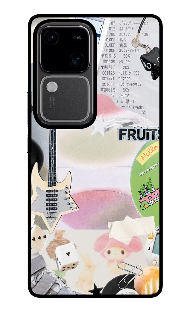 Softcore case Vivo V30 5G Glass Case