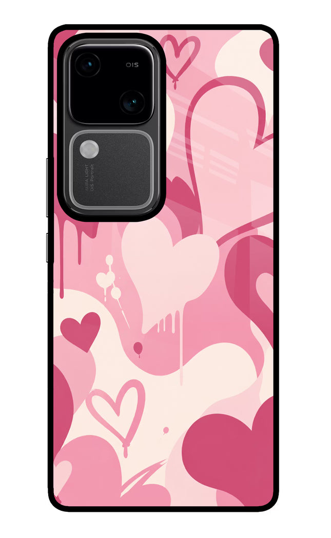 Hearty case Vivo V30 5G Glass Case