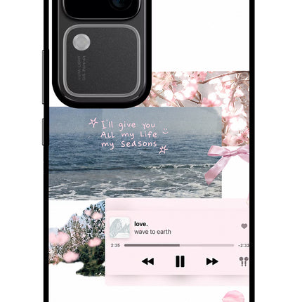 Wave to earth Vivo V30 5G Glass Case