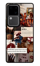 Zodiac Aries Vivo V30 5G Glass Case