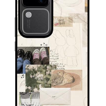 Soft Aesthetic Vivo V30 5G Glass Case