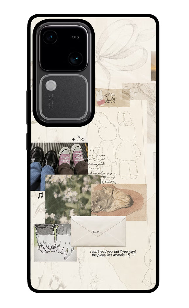 Soft Aesthetic Vivo V30 5G Glass Case