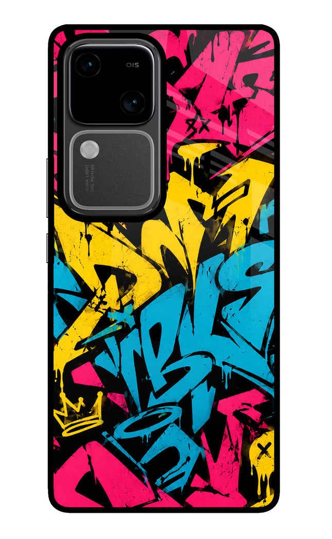 Graffiti Vibe Vivo V30 5G Glass Case