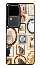 Mirror Cats Vivo V30 5G Glass Case