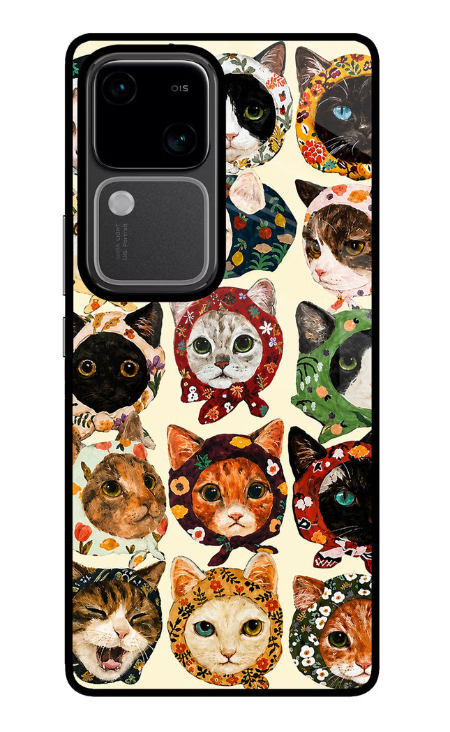 Cool Cat Vivo V30 5G Glass Case