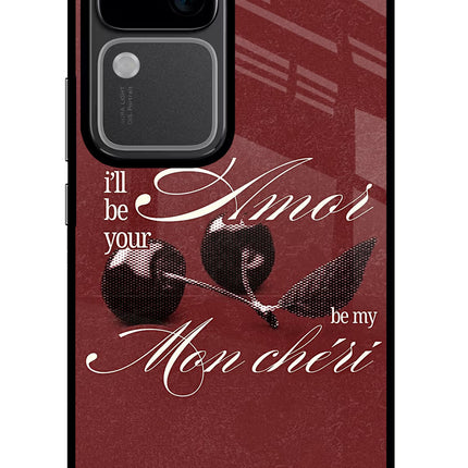 Velvet Cherry Vivo V30 5G Glass Case