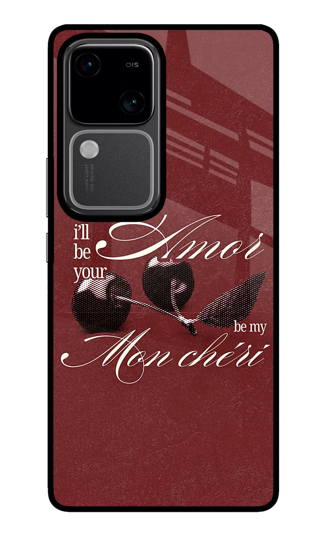 Velvet Cherry Vivo V30 5G Glass Case