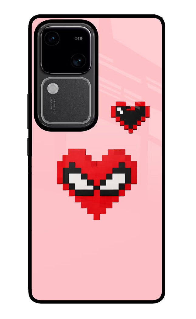 Gwen Heart Vivo V30 5G Glass Case