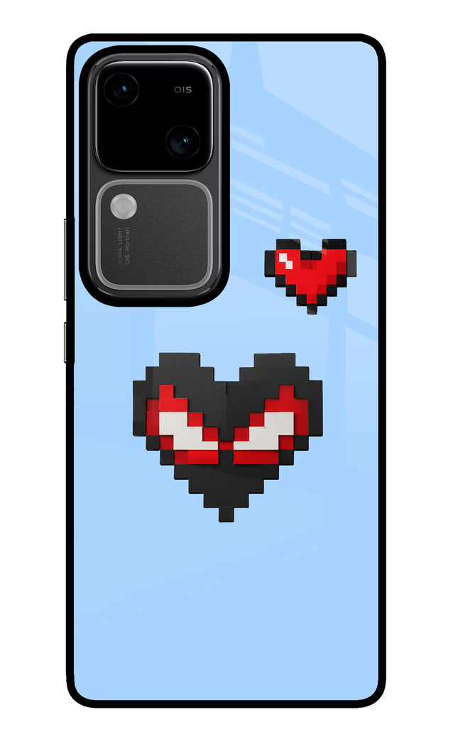 Peter Heart Vivo V30 5G Glass Case