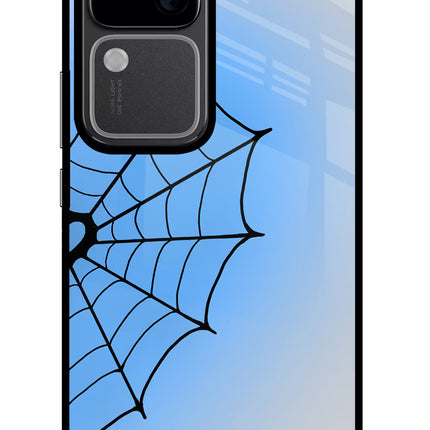 Blue Web Vivo V30 5G Glass Case