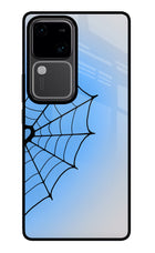 Blue Web Vivo V30 5G Glass Case