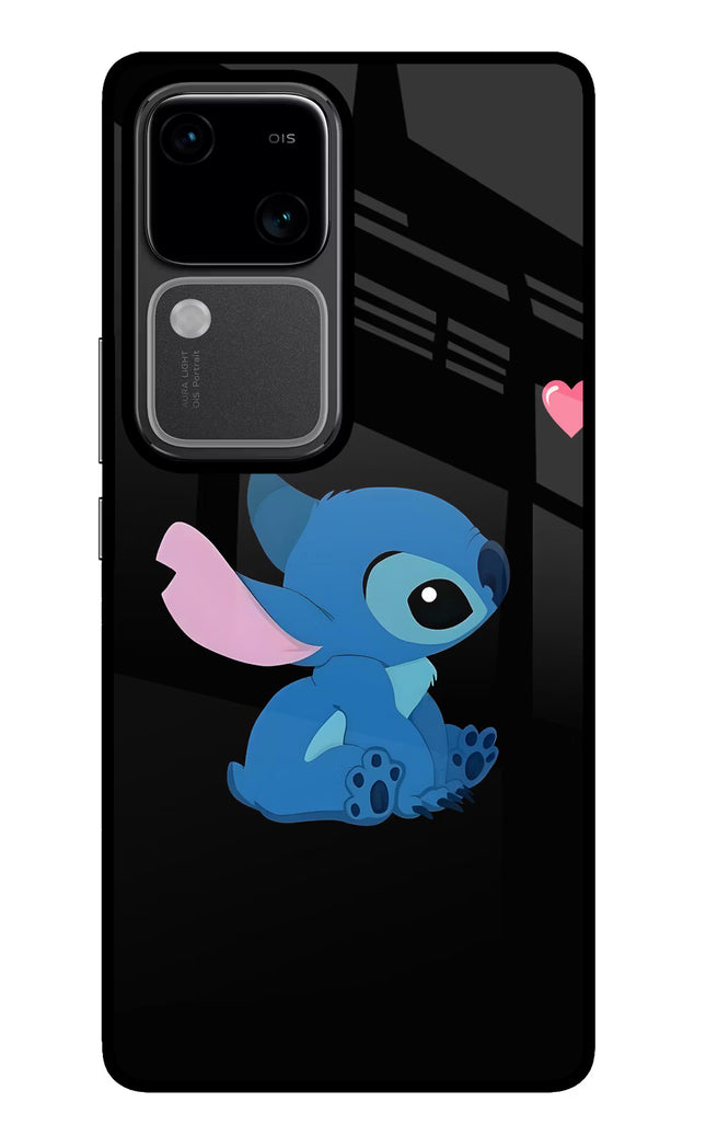 Stitch Crush Vivo V30 5G Glass Case