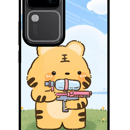 Tiger Treat Vivo V30 5G Glass Case