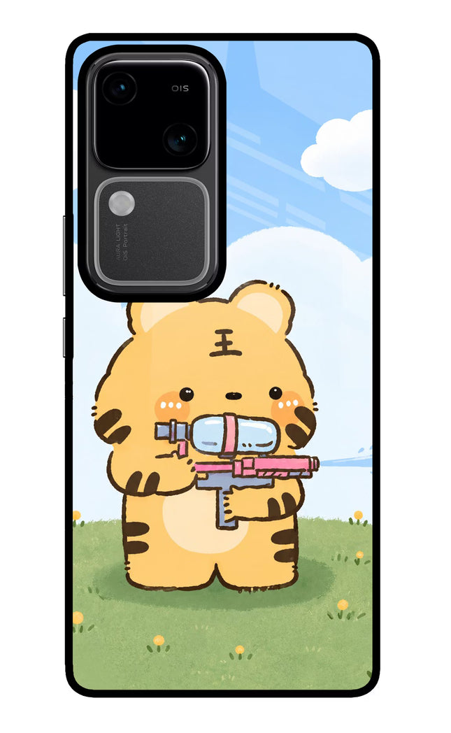 Tiger Treat Vivo V30 5G Glass Case
