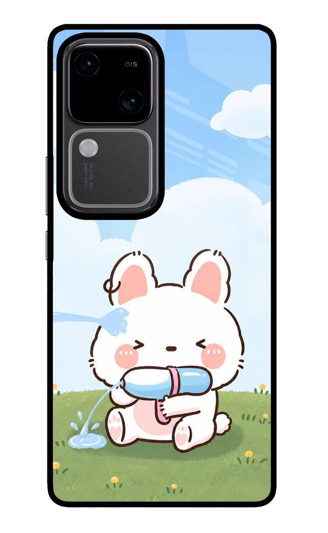 Bunny Treat Vivo V30 5G Glass Case