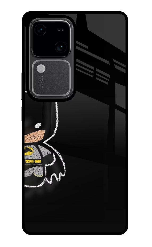 Bat Kitty Vivo V30 5G Glass Case