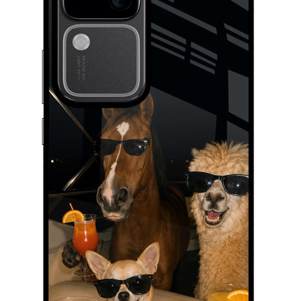 Party Squad Vivo V30 5G Glass Case