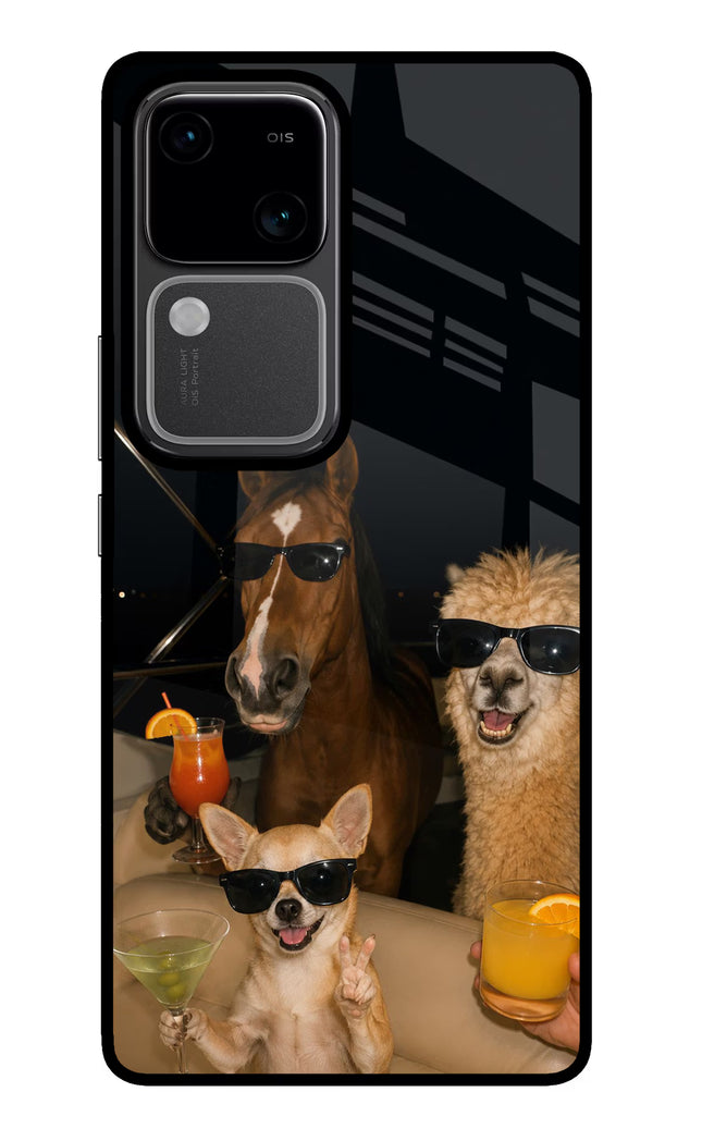 Party Squad Vivo V30 5G Glass Case