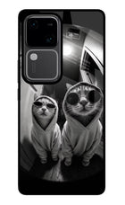 Hood Cats Vivo V30 5G Glass Case