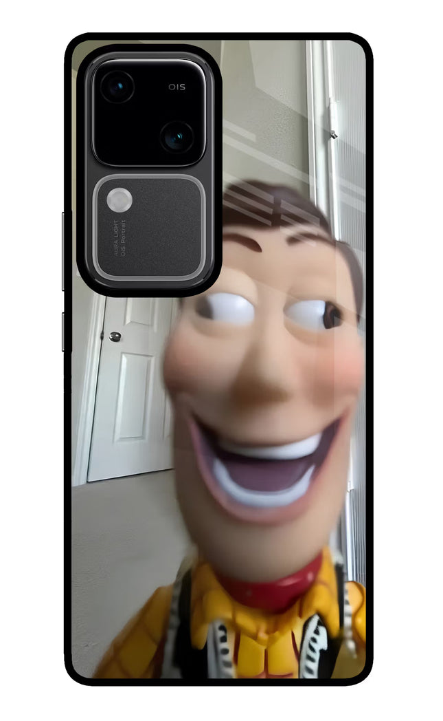 Side Eye Woody Vivo V30 5G Glass Case