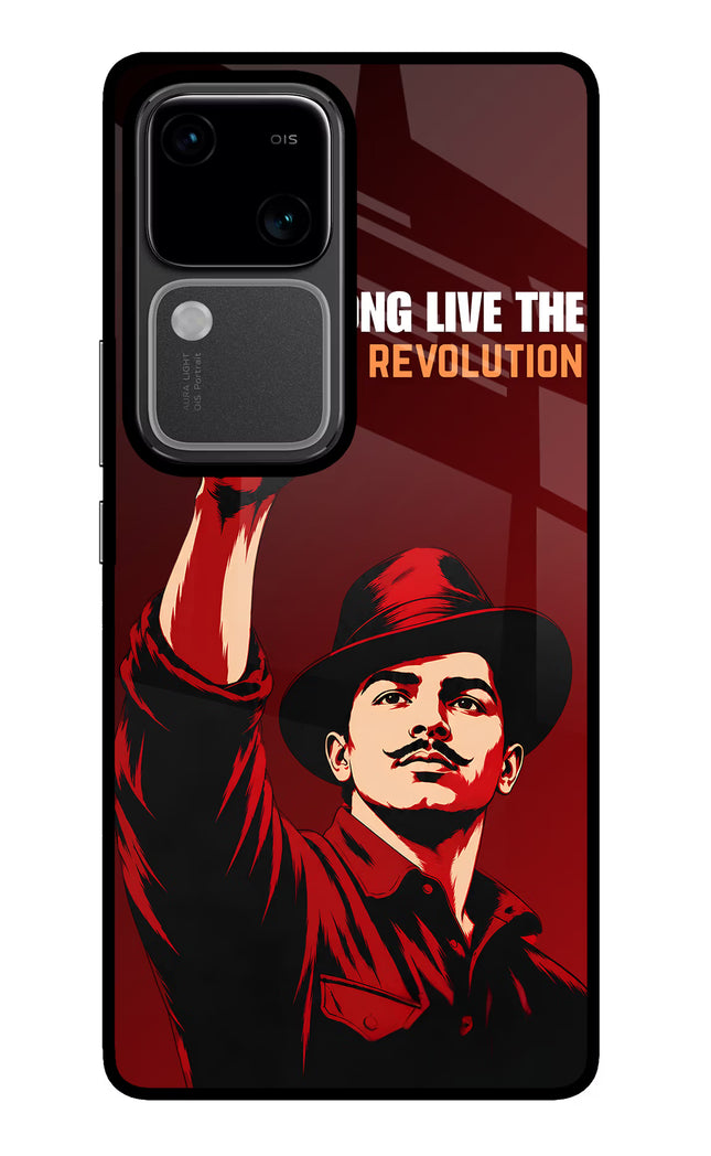 Bhagat Singh Revolution Vivo V30 5G Glass Case