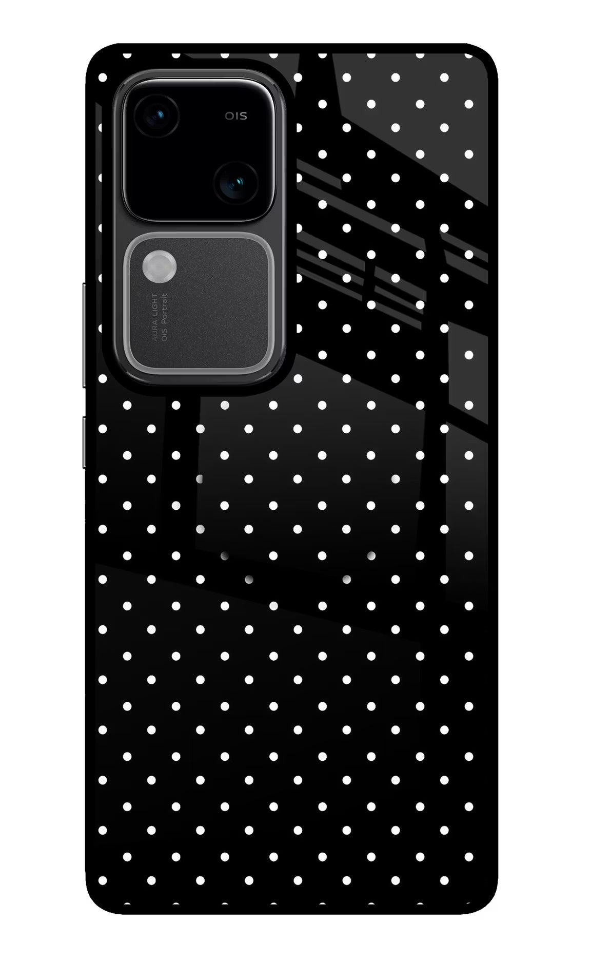 White Dots Vivo V30 5G Pop Case by Casekaro